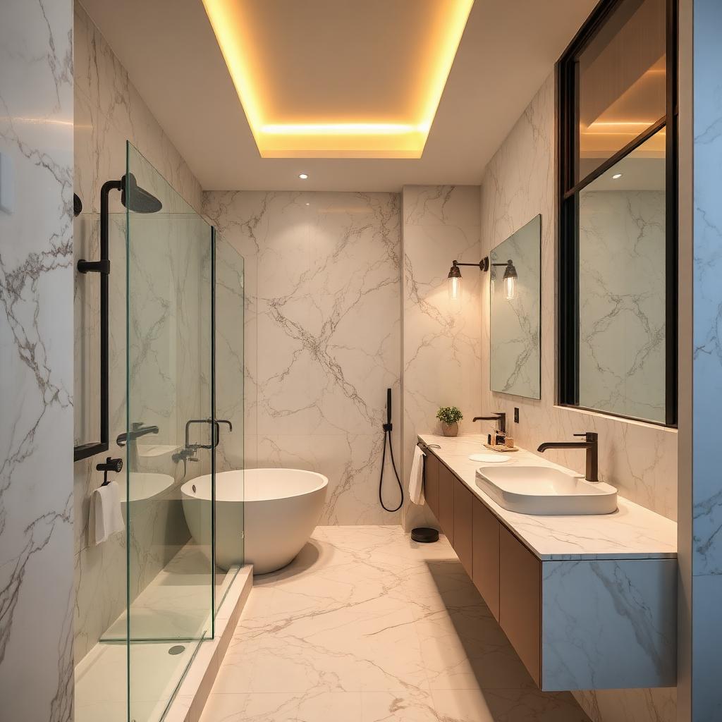 Salle de bain rénovée